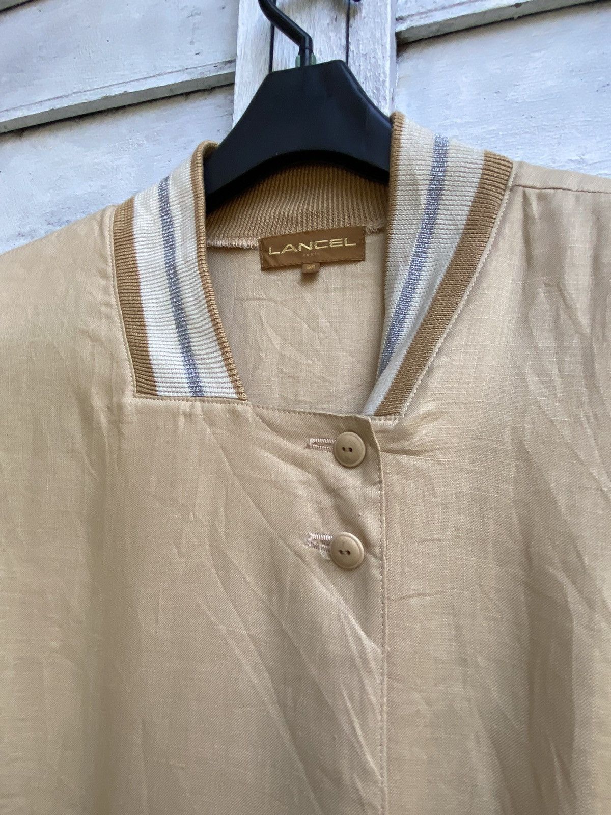 Lancel × Vintage Vintage Lancel Paris Linen Jacket Size US S / EU 44-46 / 1 - 4 Thumbnail