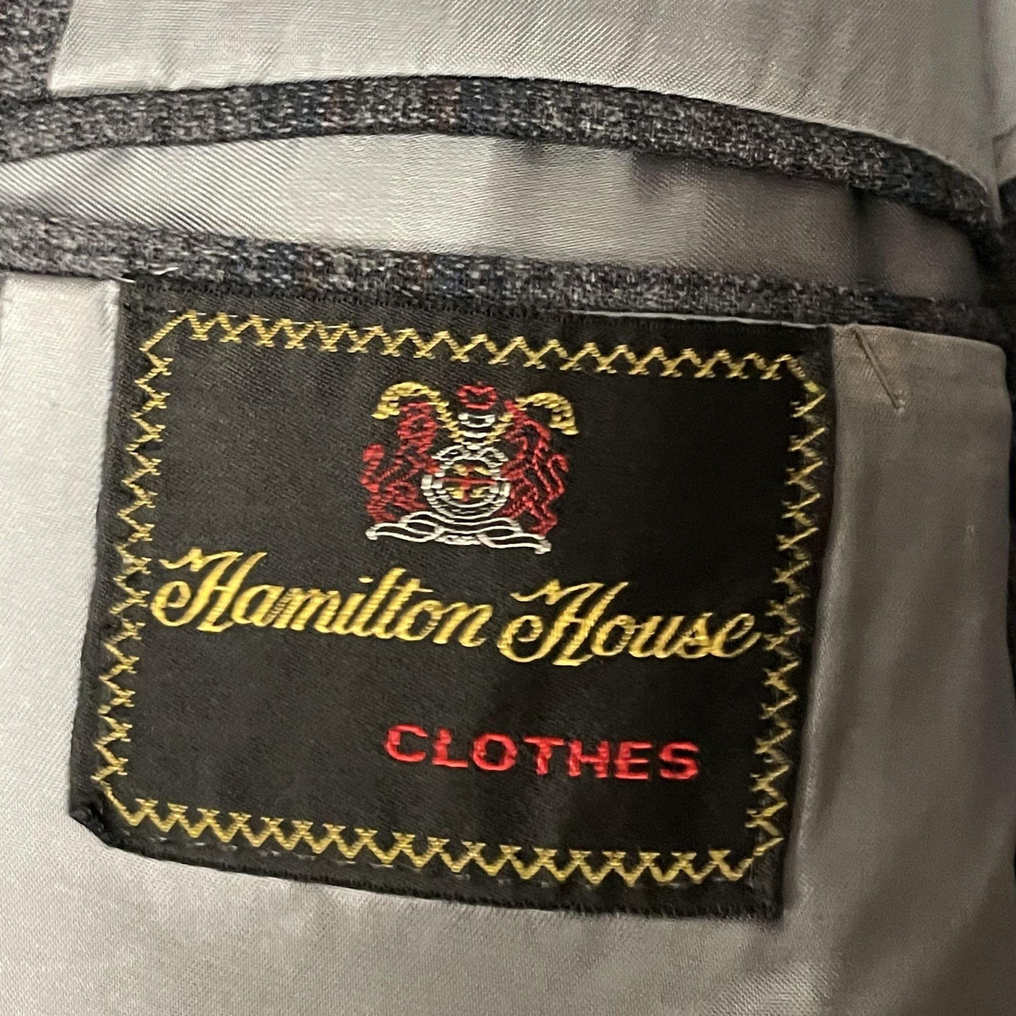 Other Vtg Hamilton House Gray Plaid Sport Coat MOD Disco Jacket Size 40R - 6 Thumbnail