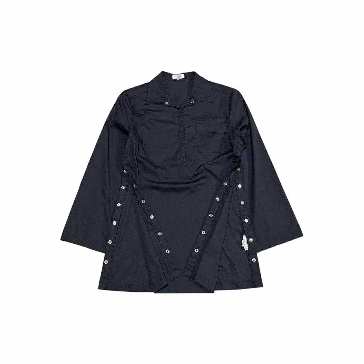 If Six Was Nine 🔥Japanese Y2K Otto Sumisho Hem Slit Snap Button Shirt Goth Size US M / EU 48-50 / 2 - 4 Thumbnail