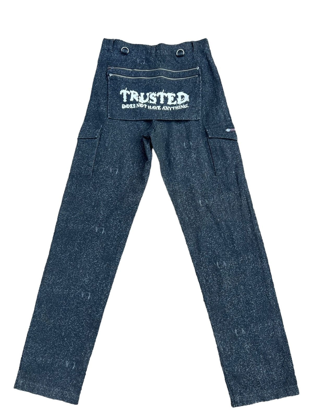 Vintage Slash Number Bondage Cargo Trouser Pant Size US 29 - 2 Thumbnail