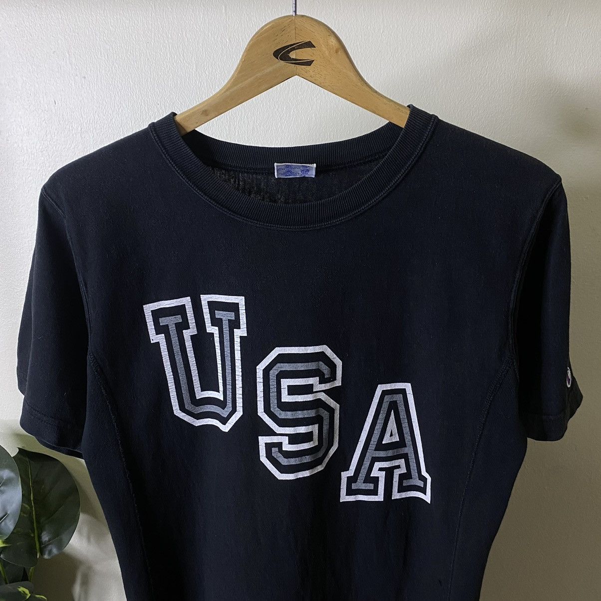Champion × Vintage Vintage 2000s Champion Reverse Weave USA Tee Size US M / EU 48-50 / 2 - 2 Thumbnail