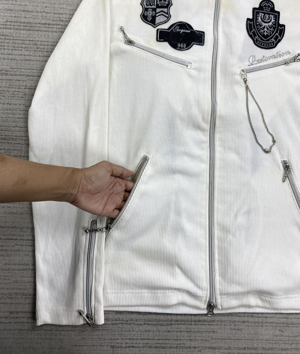 Japanese Brand Vintage Wild Life Punk Style Detachable Hoodie Zipper Jacket Size US M / EU 48-50 / 2 - 5 Thumbnail