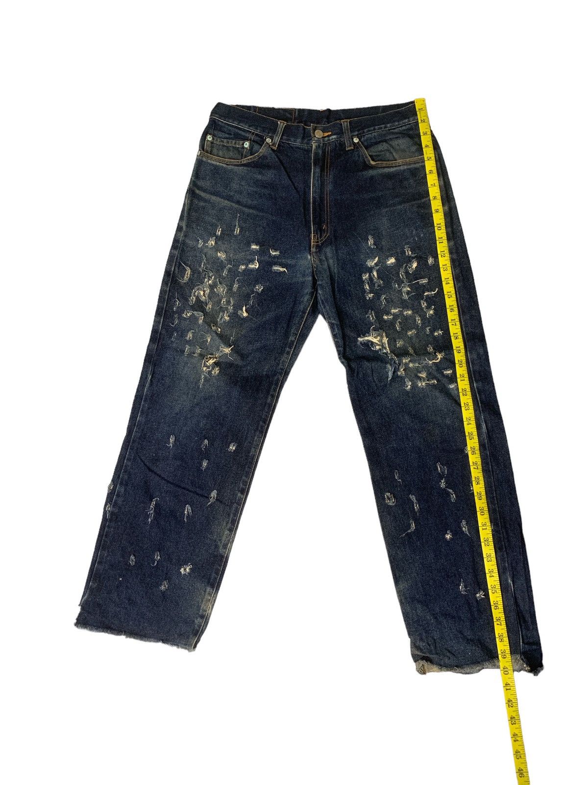 Japanese Brand Rare Design Distressed Mac Eye Denim Size US 32 / EU 48 - 8 Thumbnail