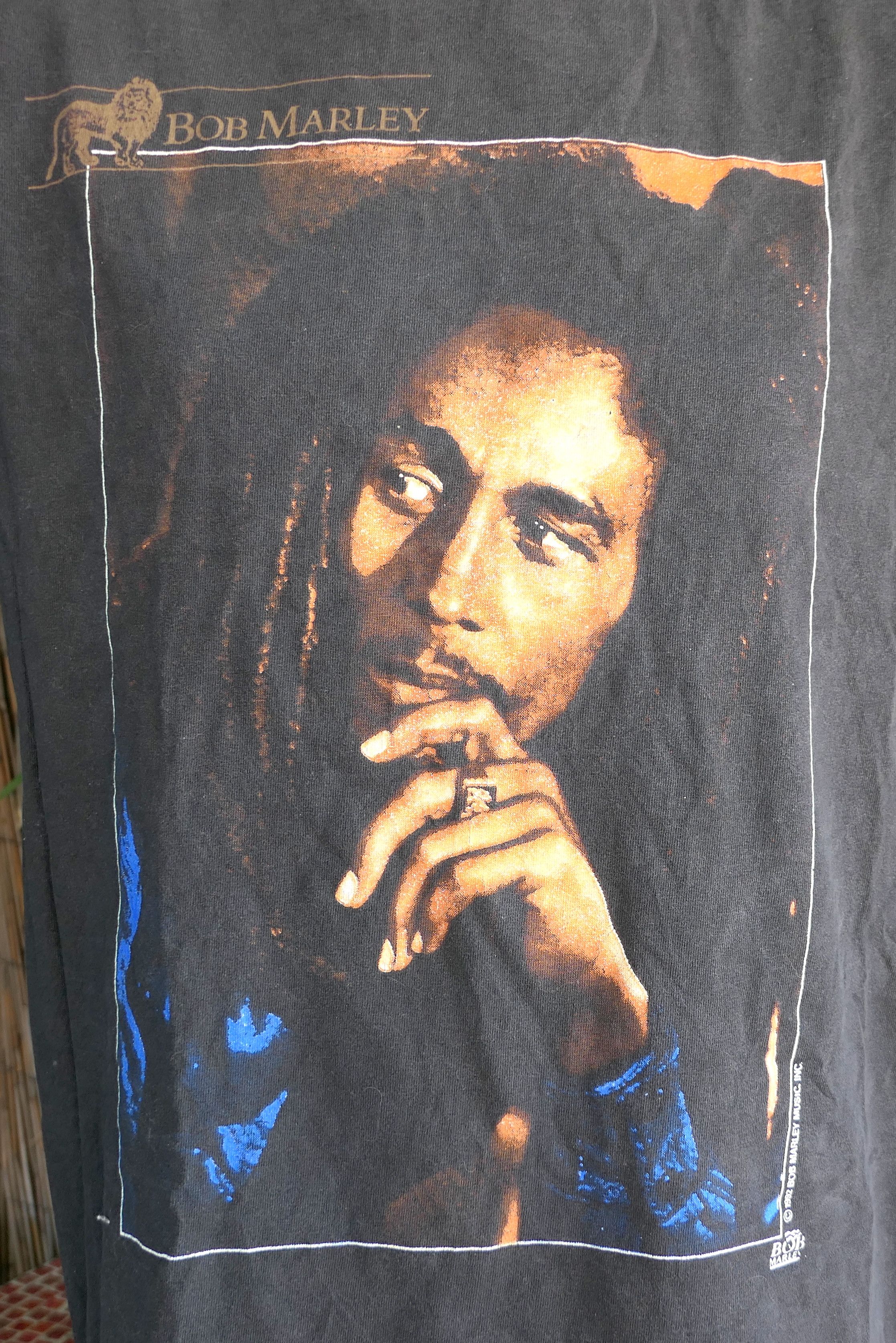 Vintage 90's Vintage 1992 BOB MARLEY Legend Tuff Gong T Shirt Large Size US L / EU 52-54 / 3 - 2 Thumbnail