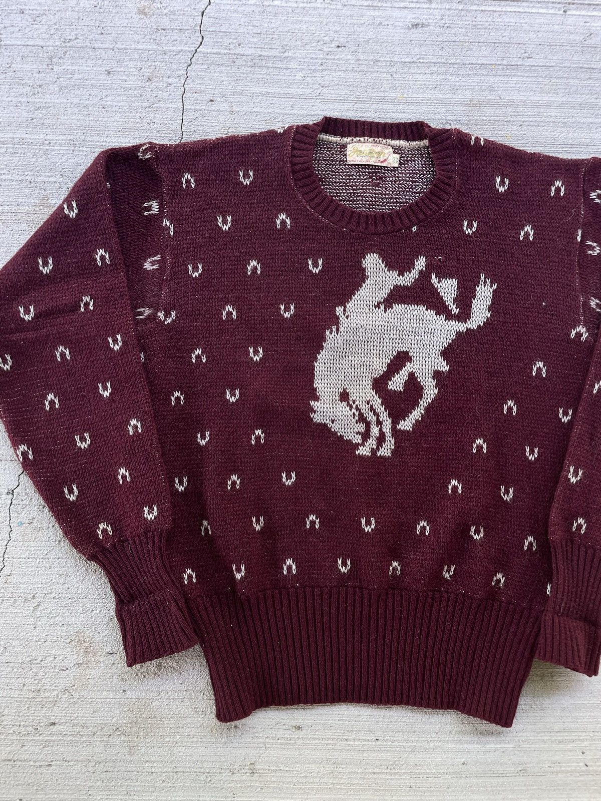 Vintage RARE Vintage 1930s Jantzen Rodeo Cowboy Sweater Size US S / EU 44-46 / 1 - 3 Thumbnail