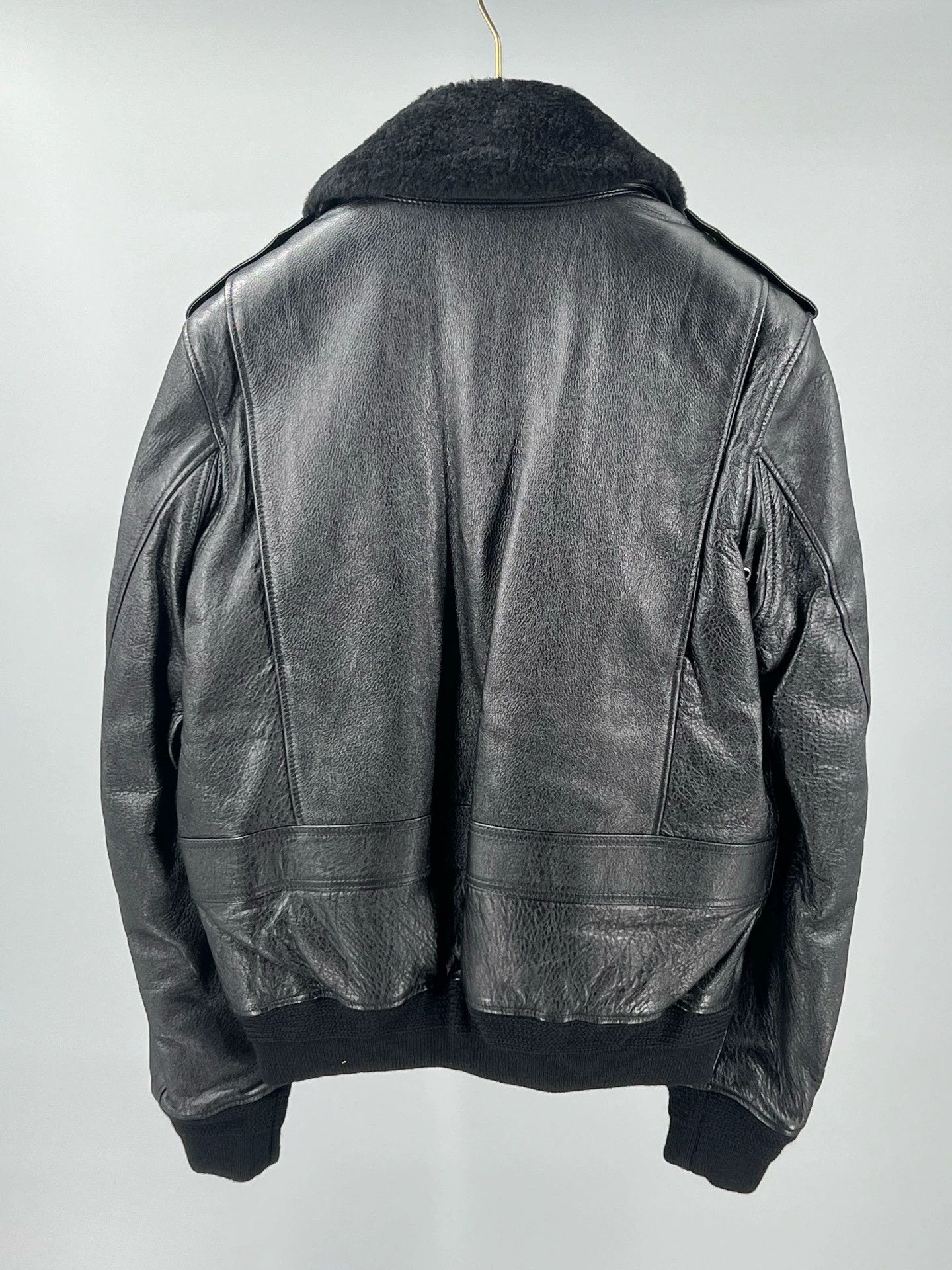 Yves Saint Laurent ysl black leather jacket with removable collar Size US M / EU 48-50 / 2 - 5 Thumbnail