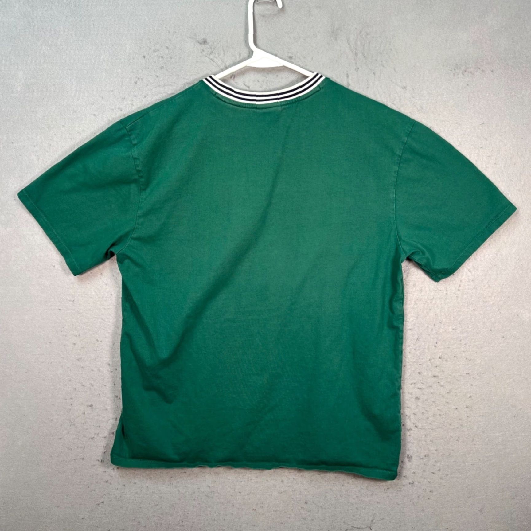 Guess Guess Originals Mens Medium Emerald Green Ringer T-Shirt Logo Cotton Knit Short Sleeve Crew Neck Shirt Men Size US M / EU 48-50 / 2 - 2 Thumbnail