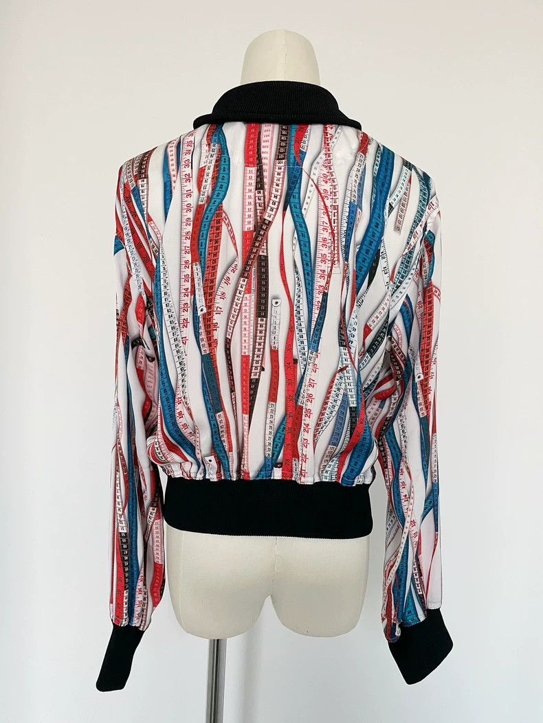 Jean Paul Gaultier Jean Paul Gaultier Red, white and blue ruler jacket 2504-Ne Size S / US 4 / IT 40 - 4 Thumbnail