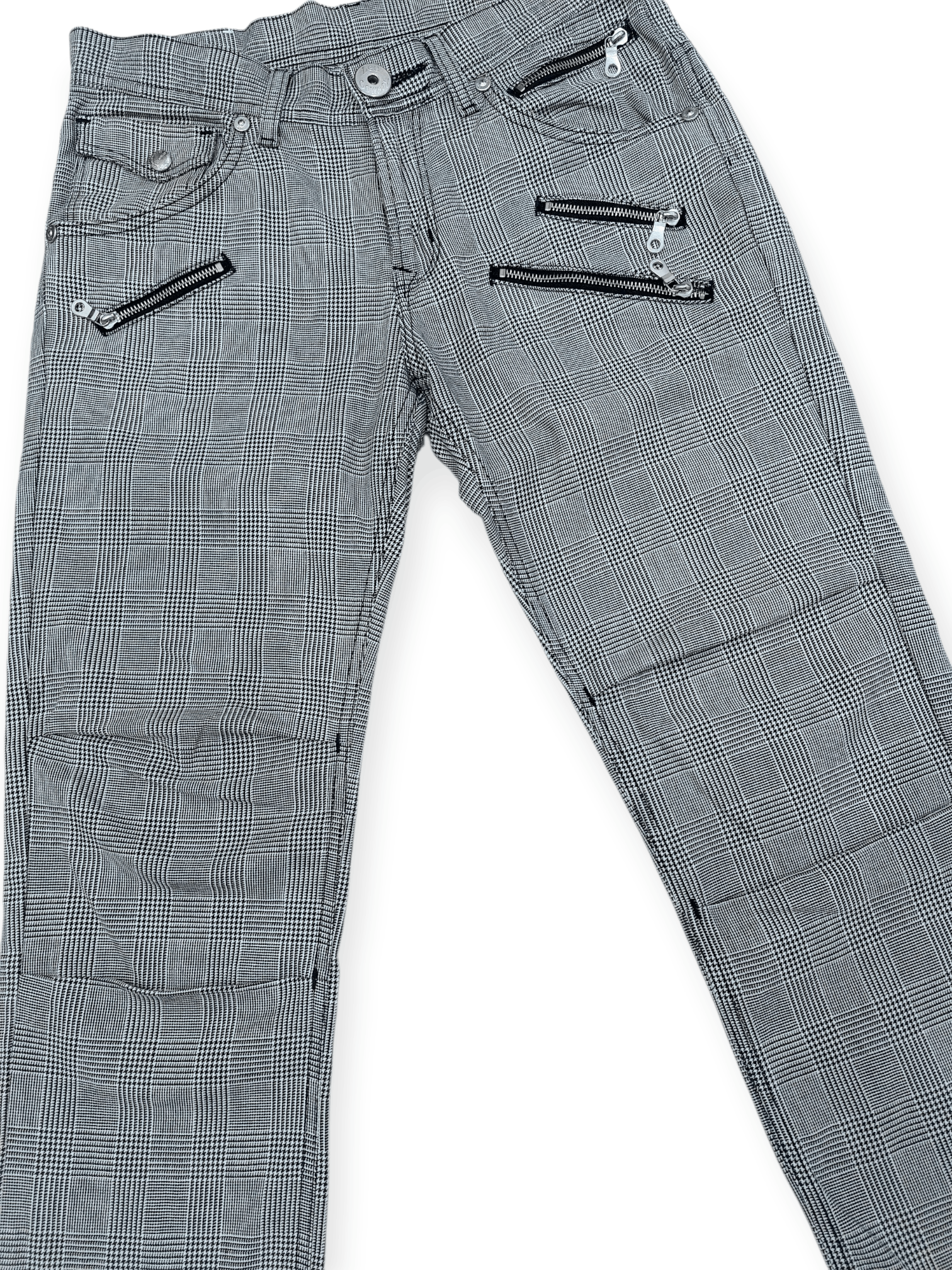 Lee Lee Cowboy Multi Zipped Nova Check Denim Size US 30 / EU 46 - 8 Thumbnail
