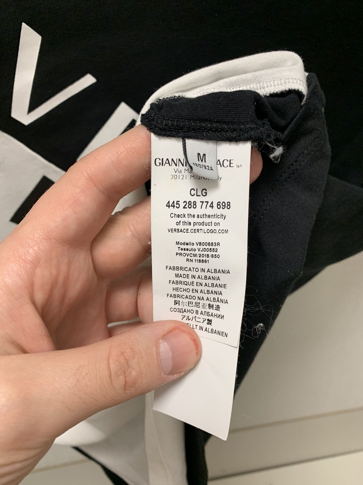 Versace Versace collection big logo striped t-shirt M sz Size US M / EU 48-50 / 2 - 6 Thumbnail