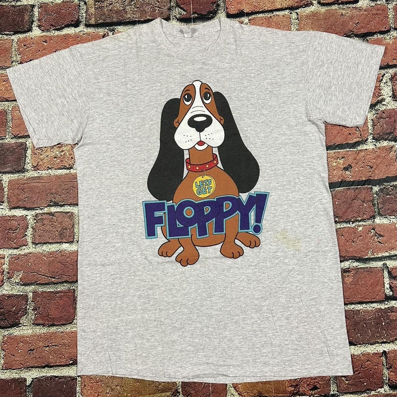 Other Vintage 90s Basset Hound Cartoon Dog T-Shirt Lets Get Floppy Size US XL / EU 56 / 4 - 1 Thumbnail
