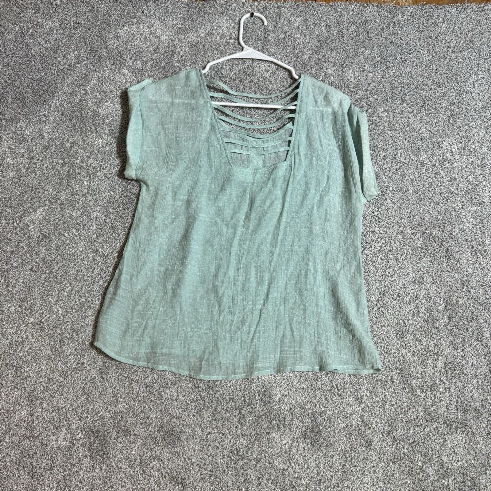 Other Boho Top Womens M Romantic Gauzy Textured Coastal Beachy Size M / US 6-8 / IT 42-44 - 5 Thumbnail