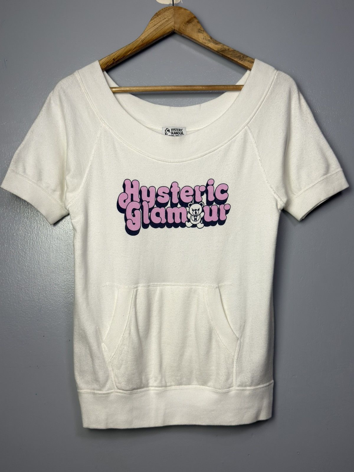 Hysteric Glamour Hysteric Glamour Wide Neck Short-sleeves Sweater Size ONE SIZE - 1 Thumbnail