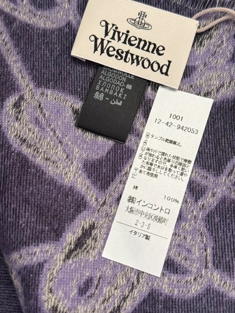 Vivienne Westwood Vivienne Westwood Double-sided pin Saturn purple long scar Size ONE SIZE - 3 Thumbnail