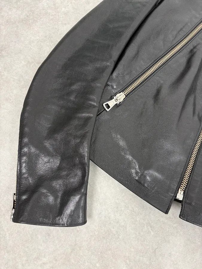 Maison Margiela SS2005 Maison Martin Margiela Black 5 Zip Biker Leather Jacket Size S / US 4 / IT 40 - 8 Thumbnail
