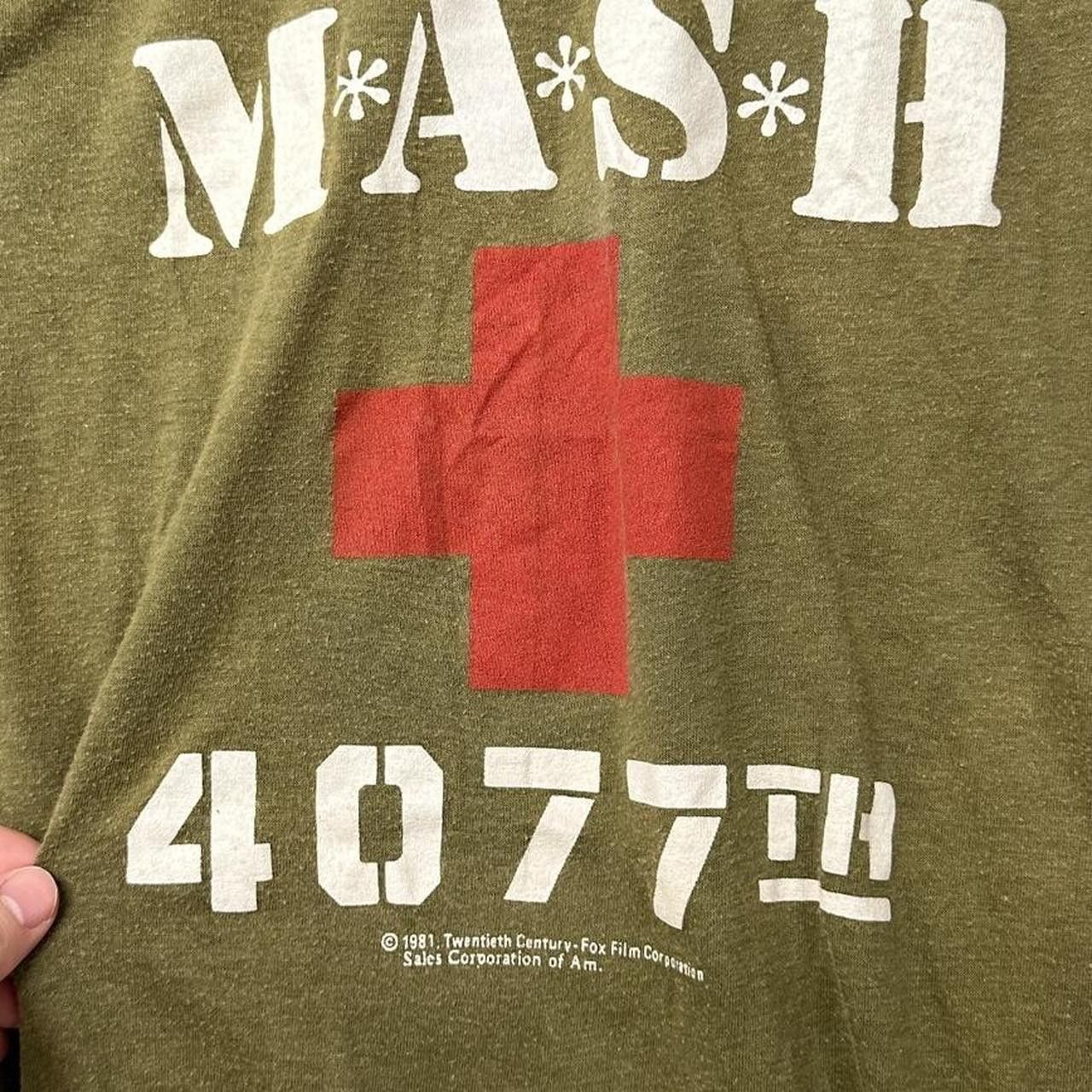 Vintage True Vintage 70s M.A.S.H. TV Show Green Shirt 1981 Medium Size US M / EU 48-50 / 2 - 2 Thumbnail