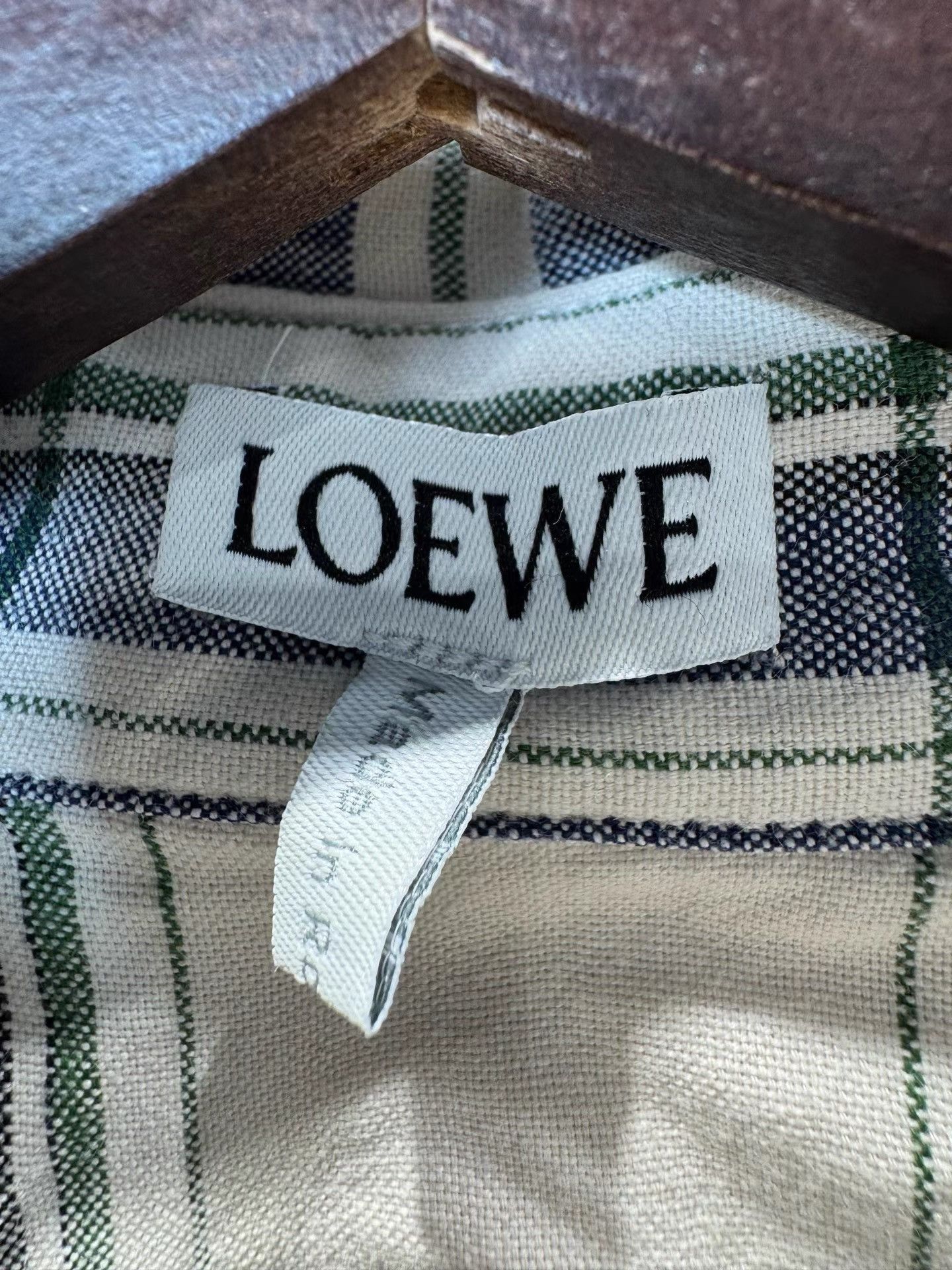Loewe Loewe Checked Patchwork Short Sleeve Shirt K36 Size US M / EU 48-50 / 2 - 3 Thumbnail