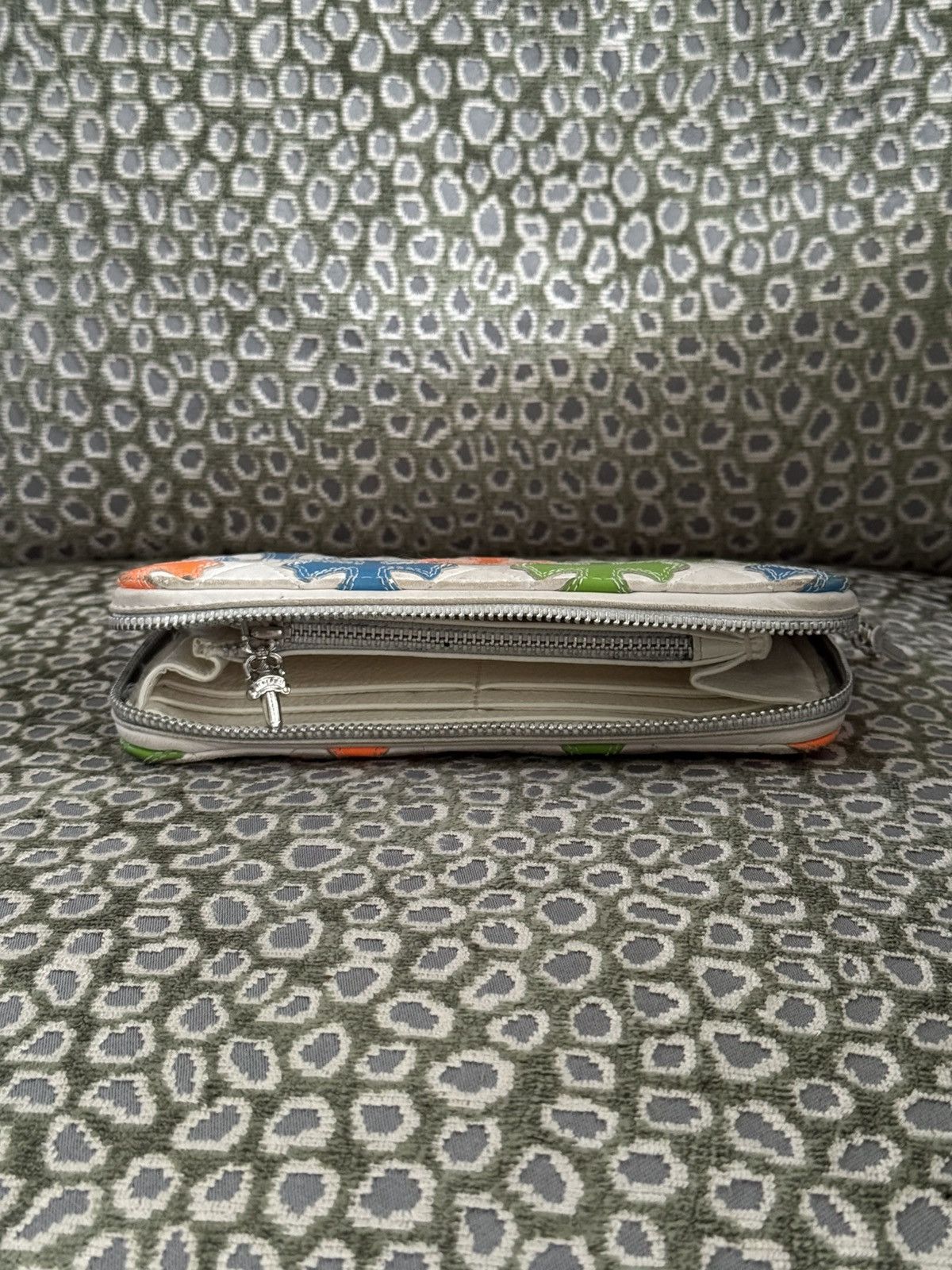 Chrome Hearts Chrome Hearts Multicolor Leather Cross Patch Long Zip Wallet Size ONE SIZE - 9 Thumbnail