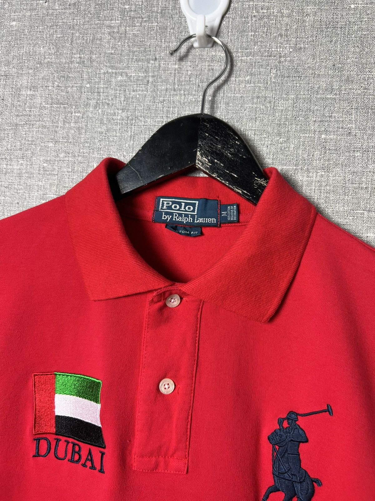 Polo Ralph Lauren Rare Vintage Polo Ralph Lauren #2 DUBAI Logo Polo Shirt Size US M / EU 48-50 / 2 - 5 Thumbnail