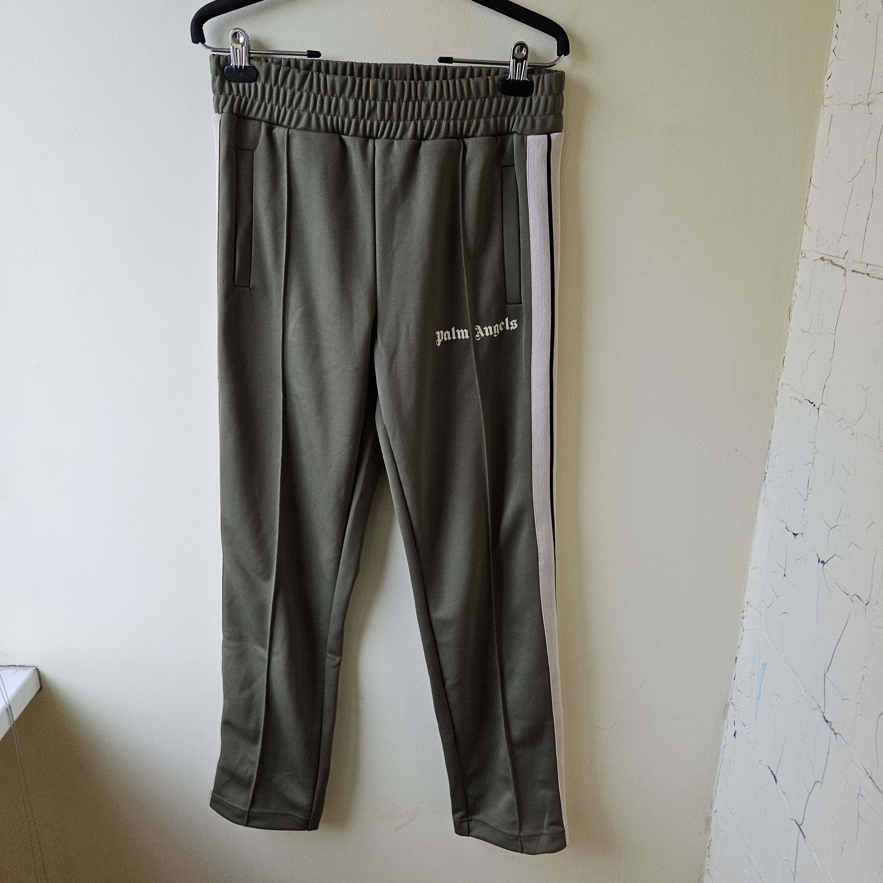 image of NWT Palm Angels Military Greenclassic Track Pants Size M, Men's
