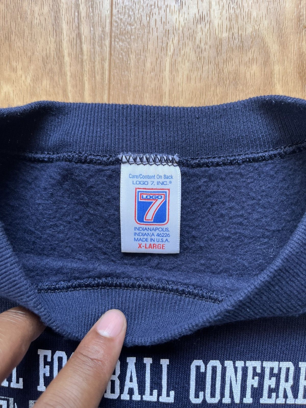 Logo 7 Dallas Cowboys 1996 NFC Conference Championship Sweatshirt Size US XL / EU 56 / 4 - 3 Thumbnail