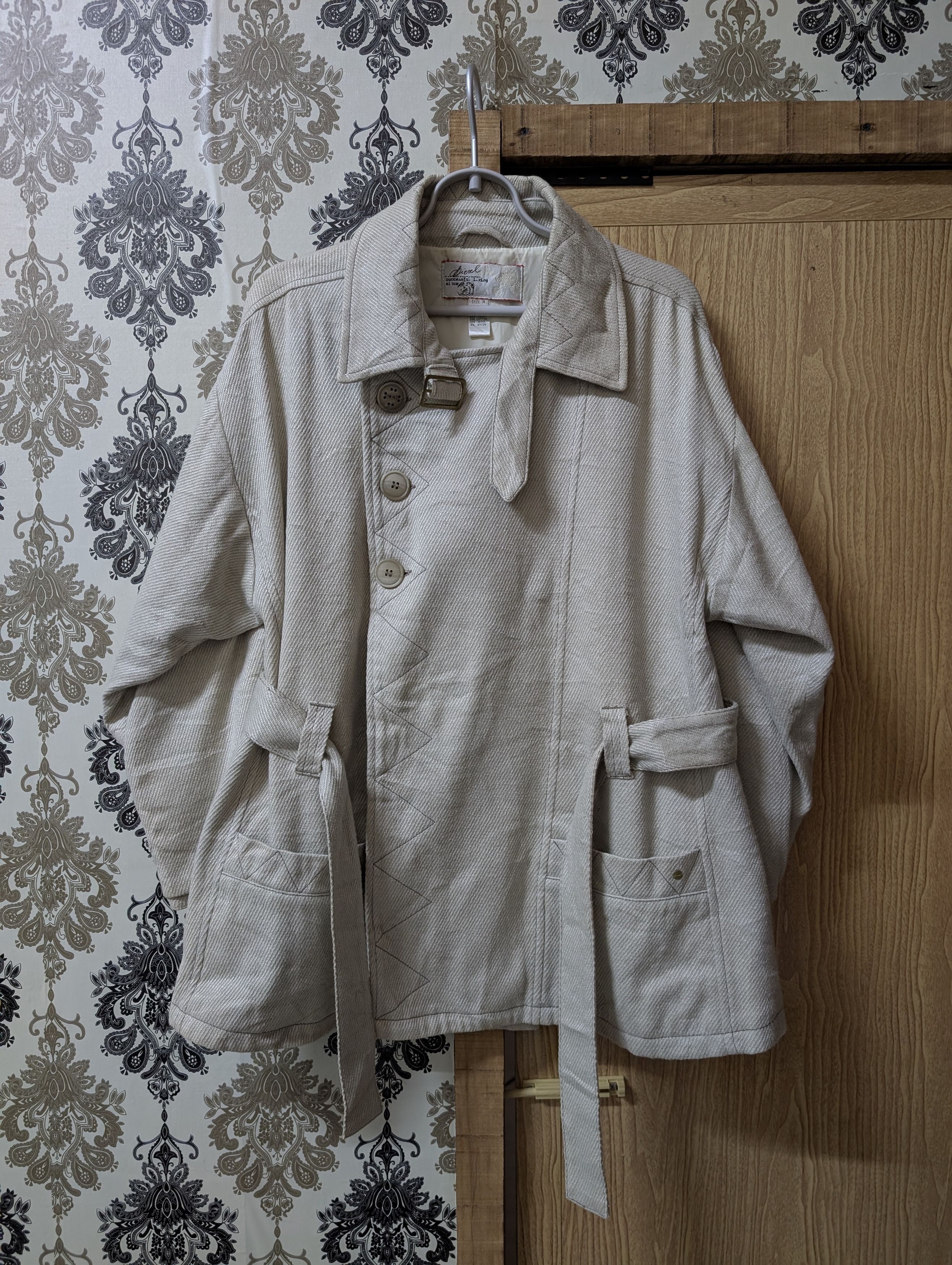 Diesel Vintage Diesel Artisanal Cotton Belted Jacket Wrap Coat Size M / US 6-8 / IT 42-44 - 1 Thumbnail