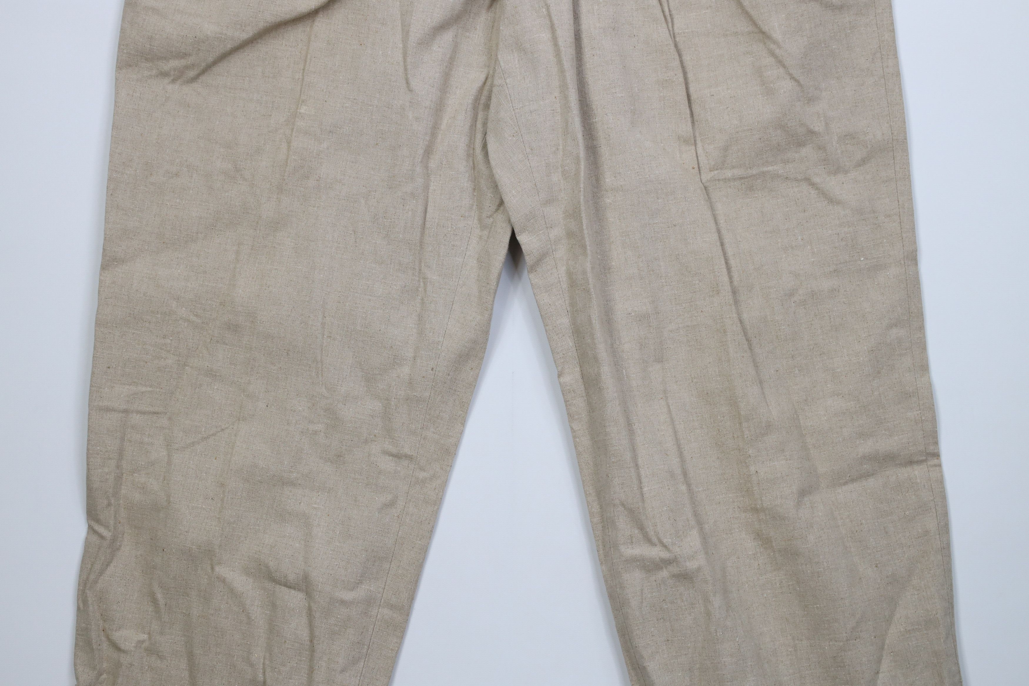 Vintage Vintage 90s Streetwear Wide Leg Chino Pants Trousers Beige Size US 38 / EU 54 - 3 Thumbnail