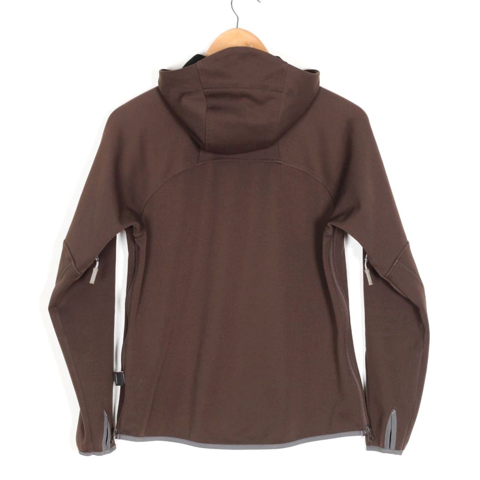 Mammut MAMMUT Ultimate Hooded Soft Shell Jacket Women M Brown Logo All Seasons Zip Pockets Casual Travel Matte/Vintage No Size M / US 6-8 / IT 42-44 - 3 Thumbnail
