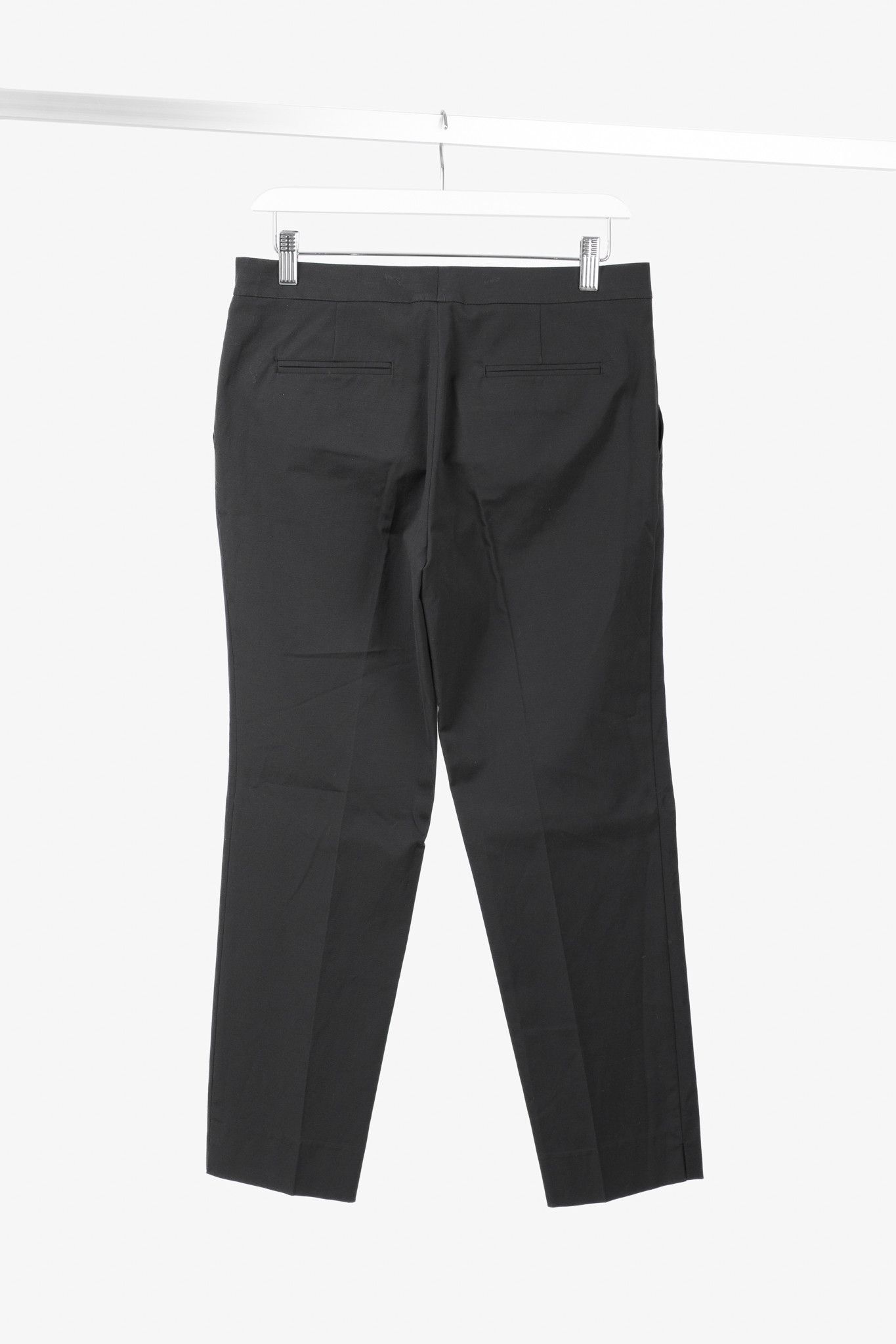 Etro Etro Black Cotton-Blend Cropped Trousers Size 28" / US 6 / IT 42 - 2 Thumbnail