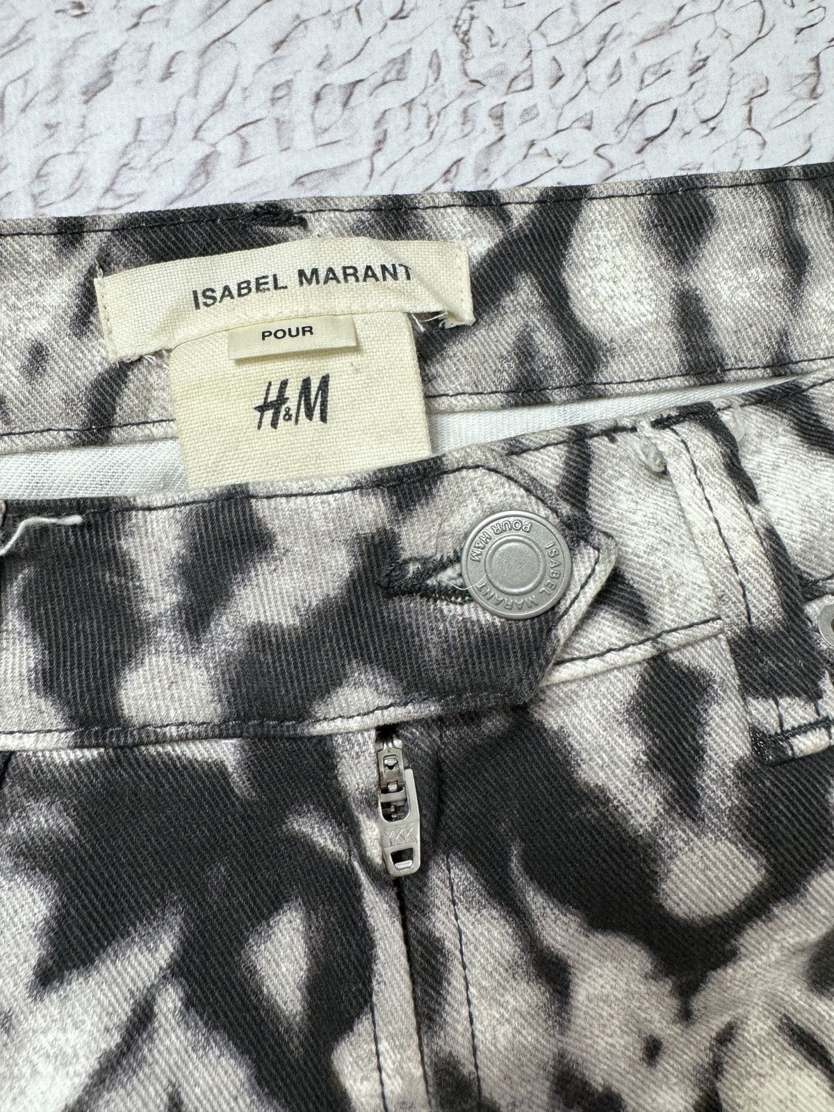 H&M Isabel Marant Pour H&M Jeans Biker Moto Pants Skinny Size 30" / US 8 / IT 44 - 9 Thumbnail
