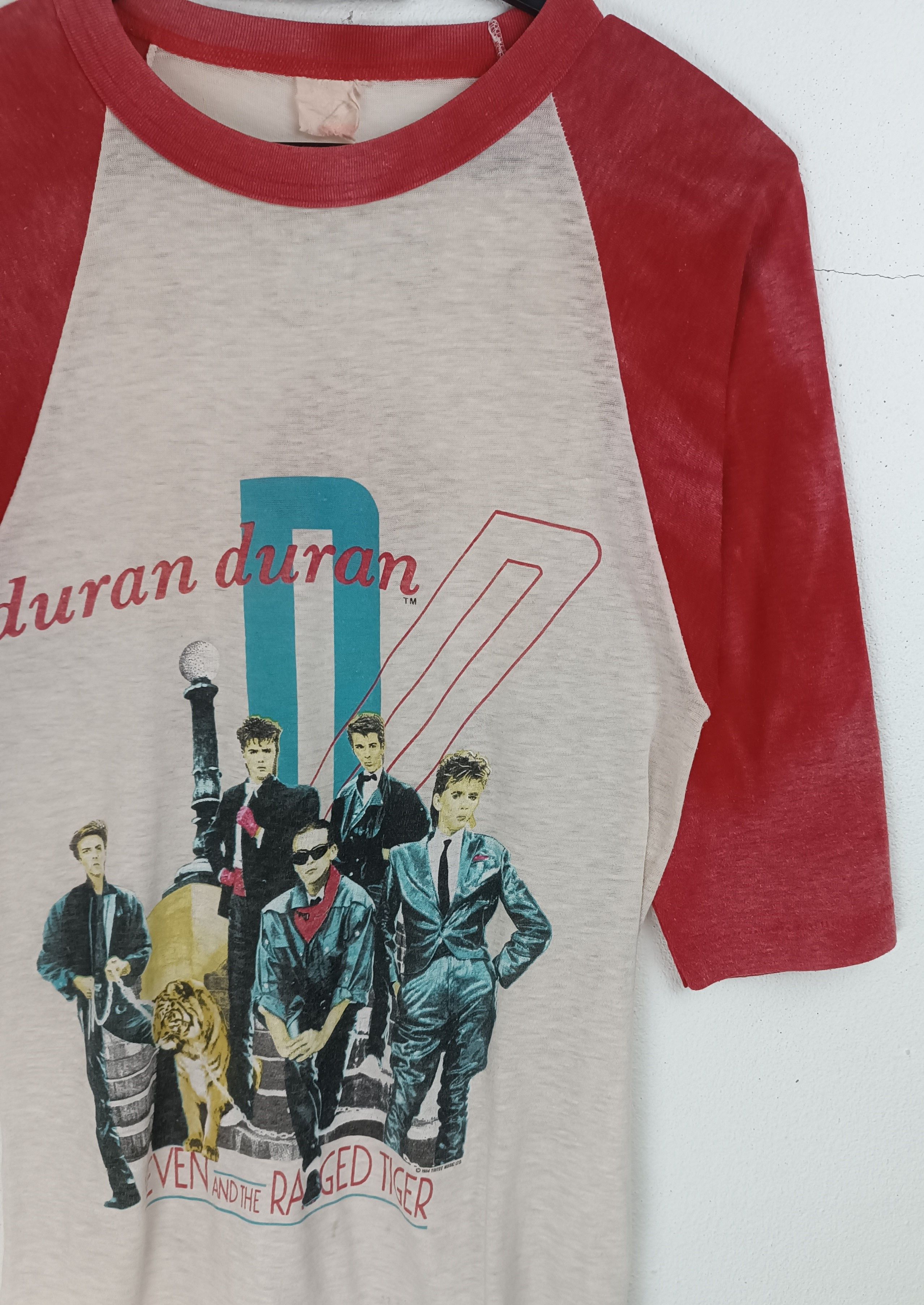 Vintage VINTAGE '84 DURAN DURAN 7 RAGED TIGER FADED 3Q TEE VERY RARE Size US S / EU 44-46 / 1 - 6 Thumbnail