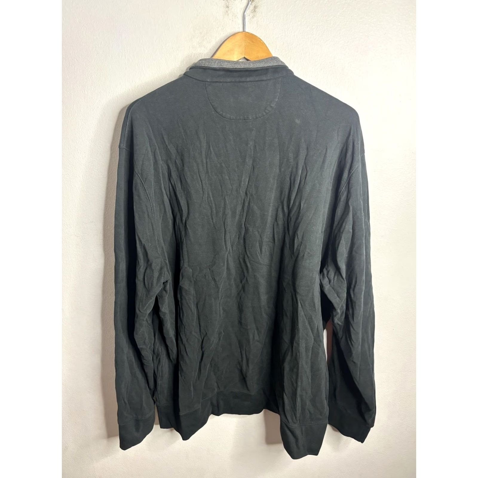Polo Ralph Lauren Polo Ralph Lauren Sweater Mens 2XL Black Quarter Zip Pullover Pony Mock Neck Size US XXL / EU 58 / 5 - 5 Thumbnail