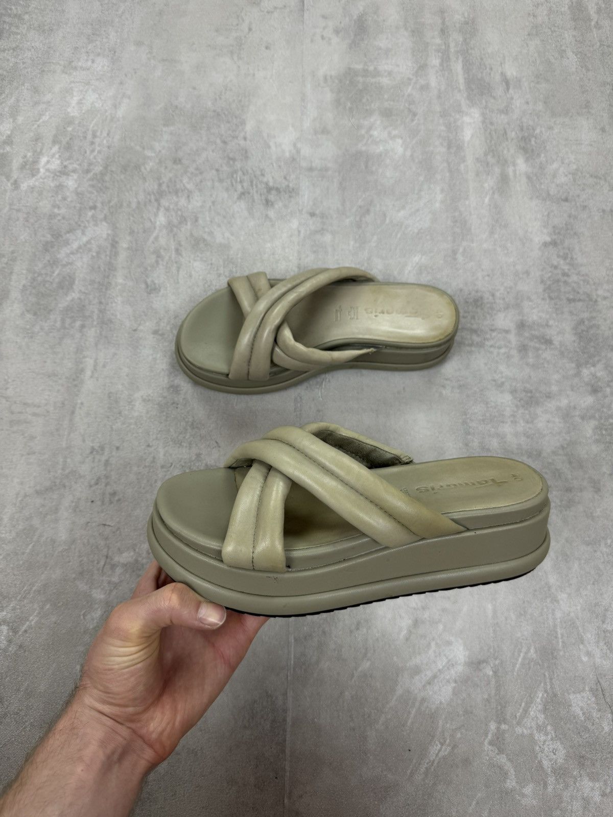 Other Tamaris Leather Platform Sandal Shoes Womens 40 Size US 9 / IT 39 - 4 Thumbnail