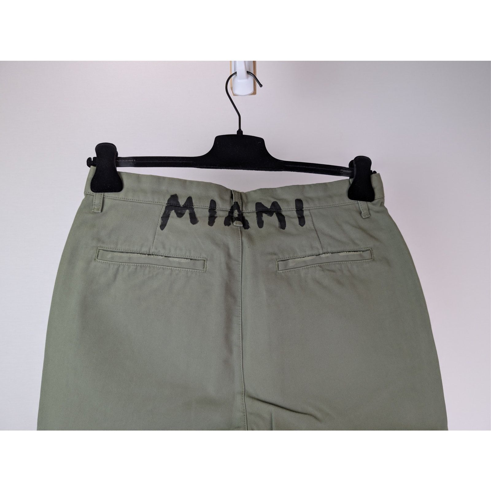 Palm Angels o1rshd1 Seasonal Logo Chino Pants in Military / Black Size US 36 / EU 52 - 12 Thumbnail