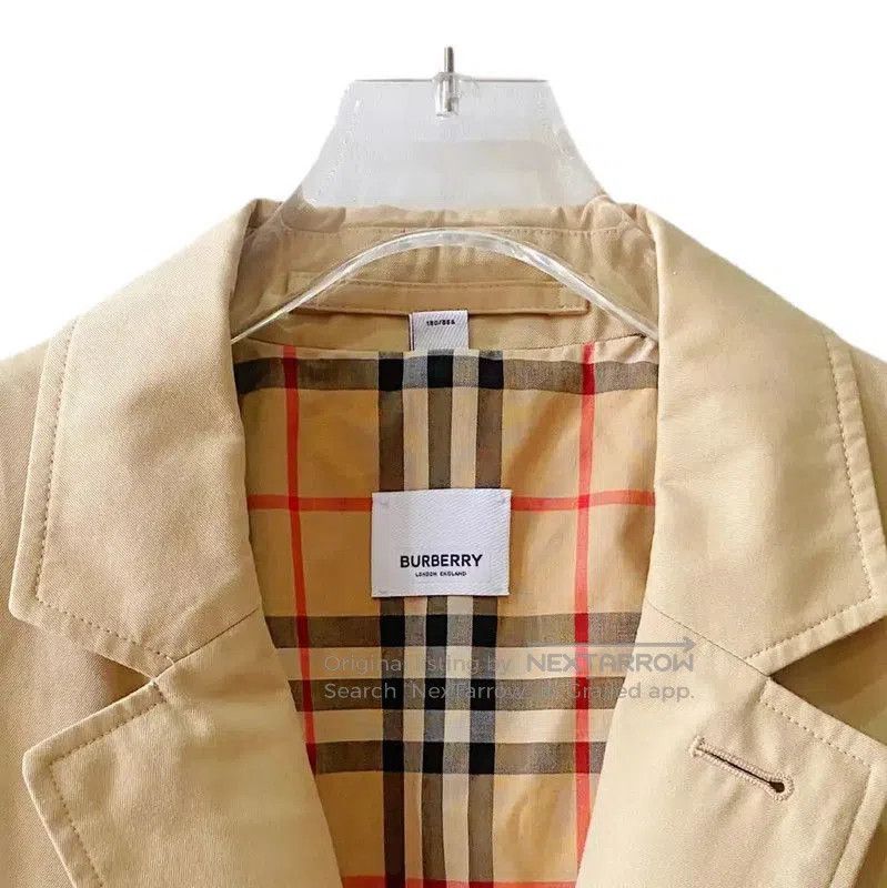 Burberry Burberry Women's Khaki Cotton Trench Coat. Size L / US 10 / IT 46 - 3 Thumbnail
