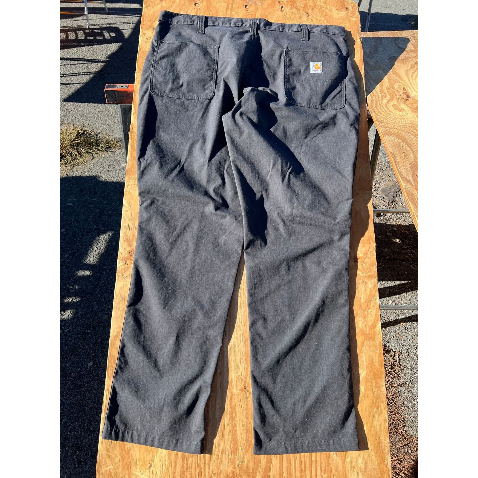 Carhartt Carhartt Relaxed Fit Gray Canvas Work Pants Mens 40x32 Size US 40 / EU 56 - 2 Thumbnail