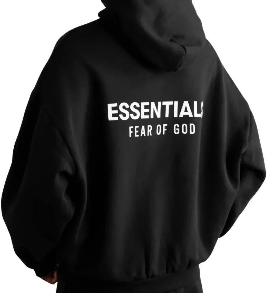 Fear of God Fear of God Essentials Black Fleece Hoodie II NEW! Medium Size US M / EU 48-50 / 2 - 1 Thumbnail