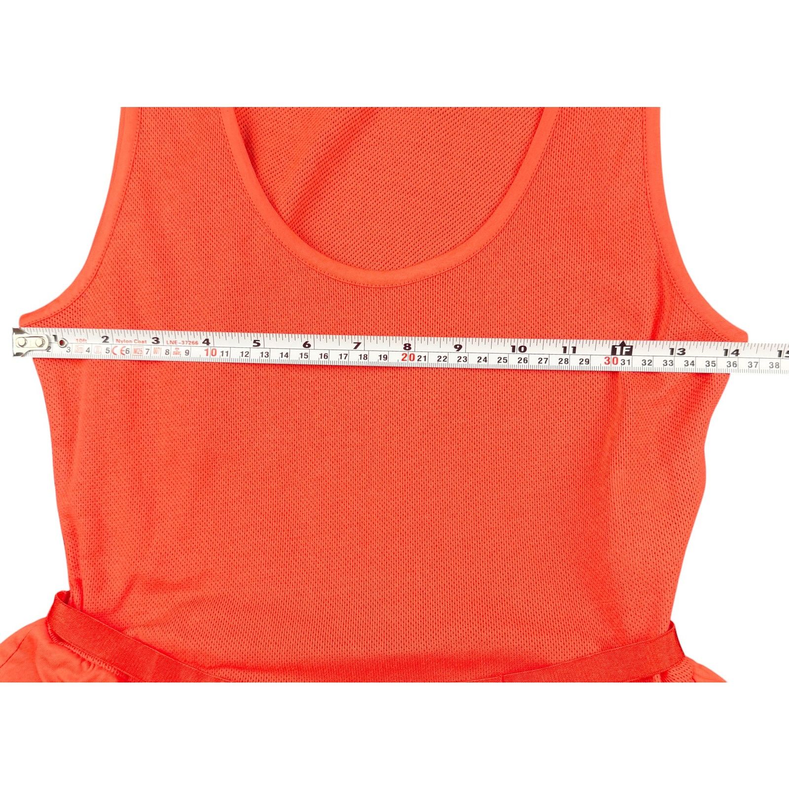 Moncler Moncler Orange Cotton Frill Tank Top Sz XS Size XS / US 0-2 / IT 36-38 - 4 Thumbnail