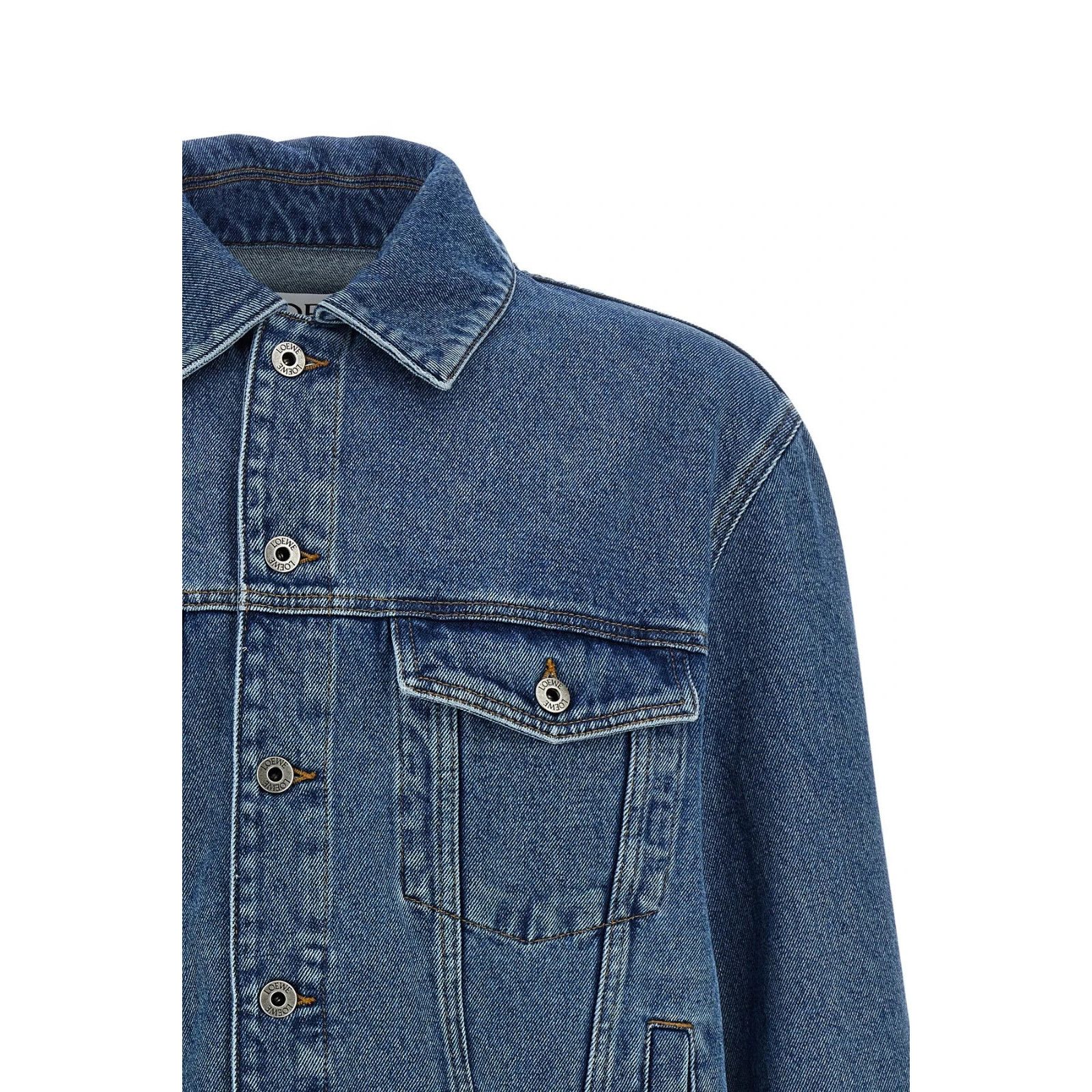 Loewe LOEWE Blue Denim Jacket New & Authentic (Men's size:XL;) Size US XL / EU 56 / 4 - 1 Thumbnail