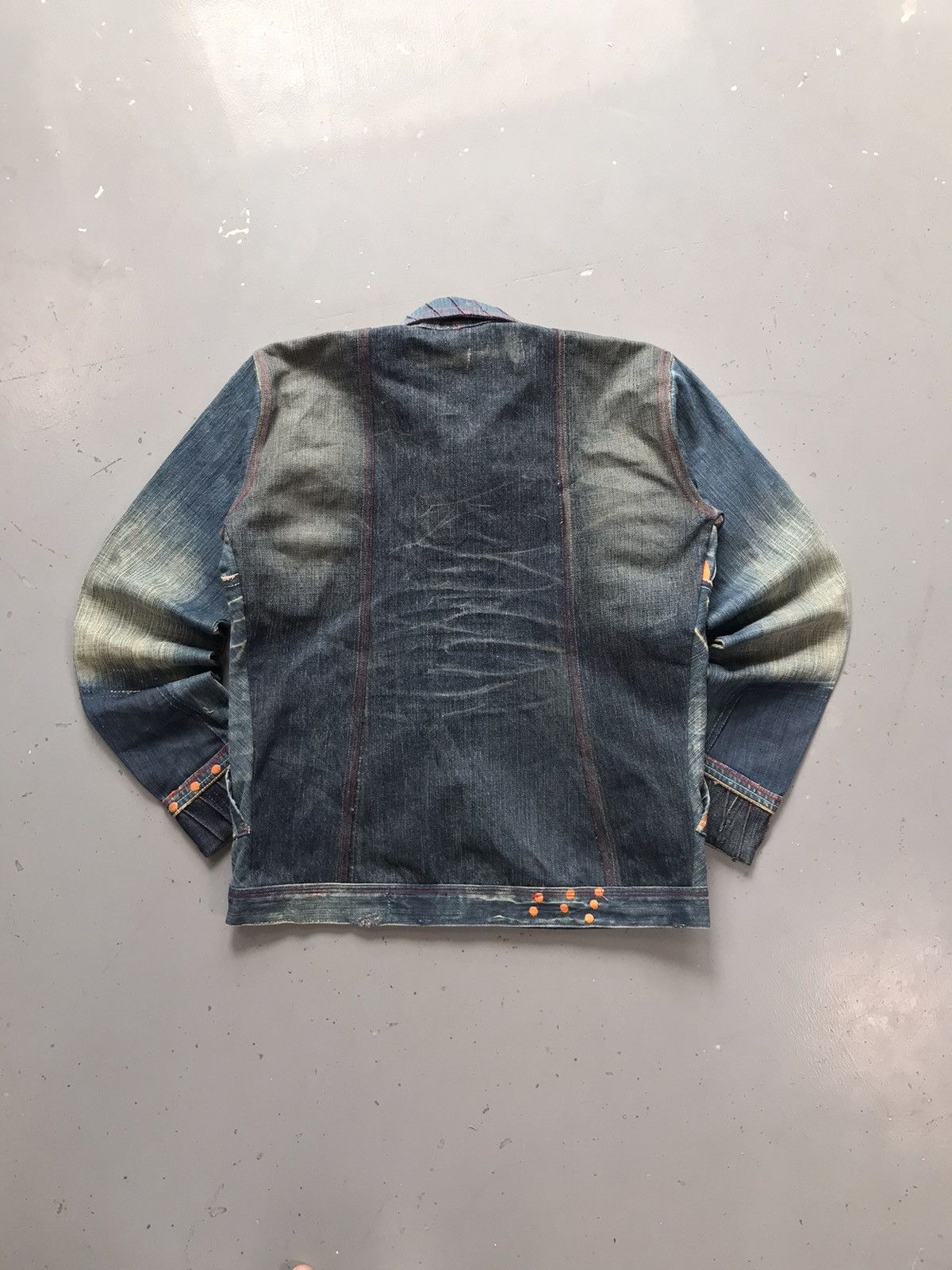 Designer × Vintage Vintage custom crazy patterns embroidered denim jacket Size US XXS / EU 40 - 8 Thumbnail
