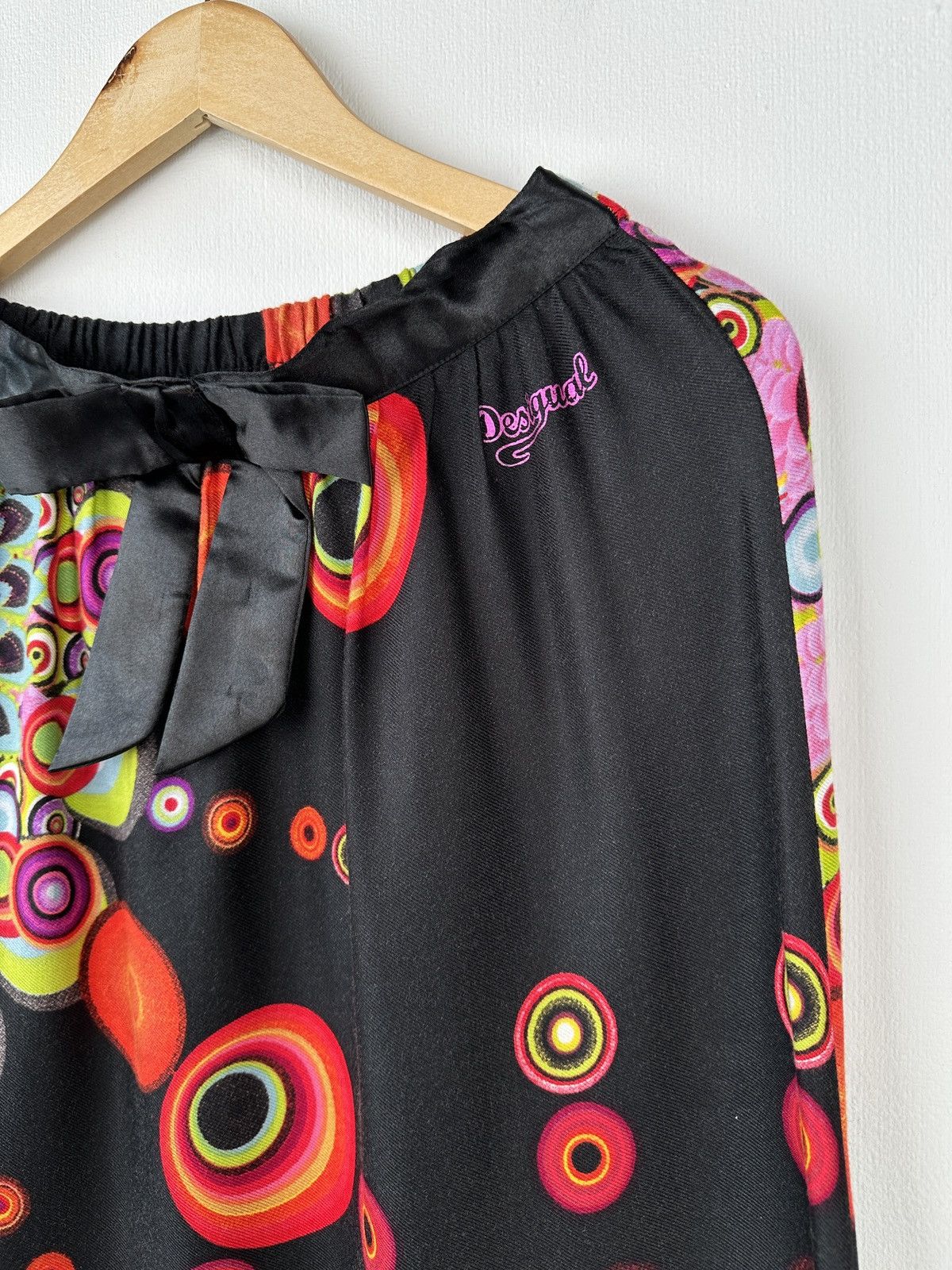 Desigual DESIGUAL Japanese Harem Drop Crotch Multicolor Pants Size 28" / US 6 / IT 42 - 7 Thumbnail