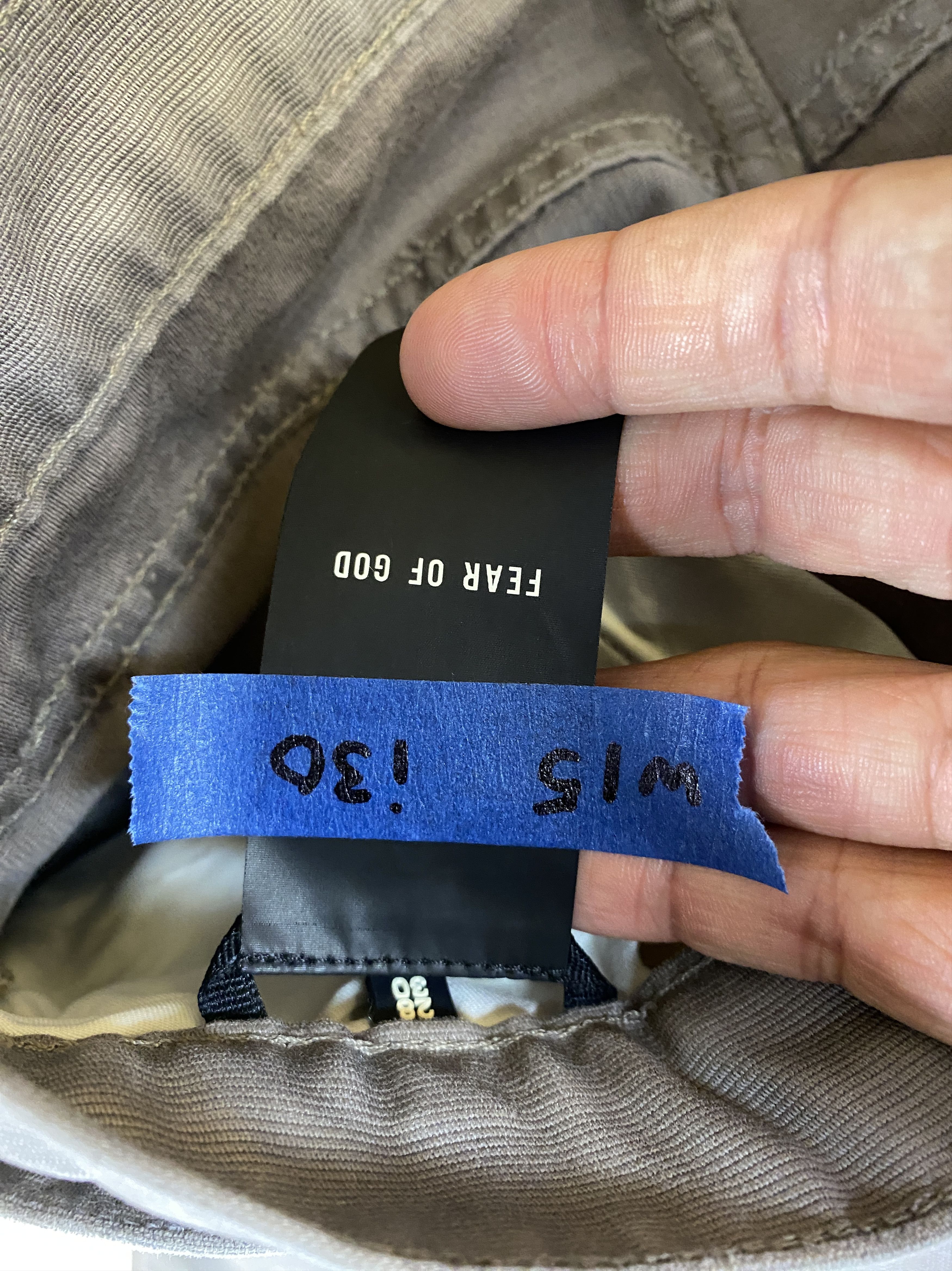 Fear of God NWOT FEAR OF GOD GRAY CORDUROY BELTED SIXTH JEANS Size US 28 / EU 44 - 6 Thumbnail