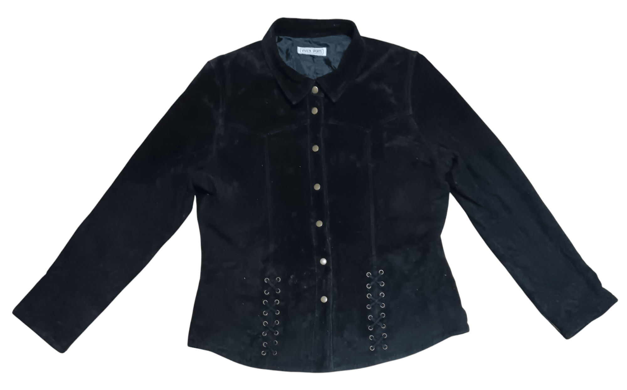 Genuine Leather × Japanese Brand VIVIEN SPORTS ROCK STYLE SUEDE LEATHER JACKET Size M / US 6-8 / IT 42-44 - 1 Thumbnail