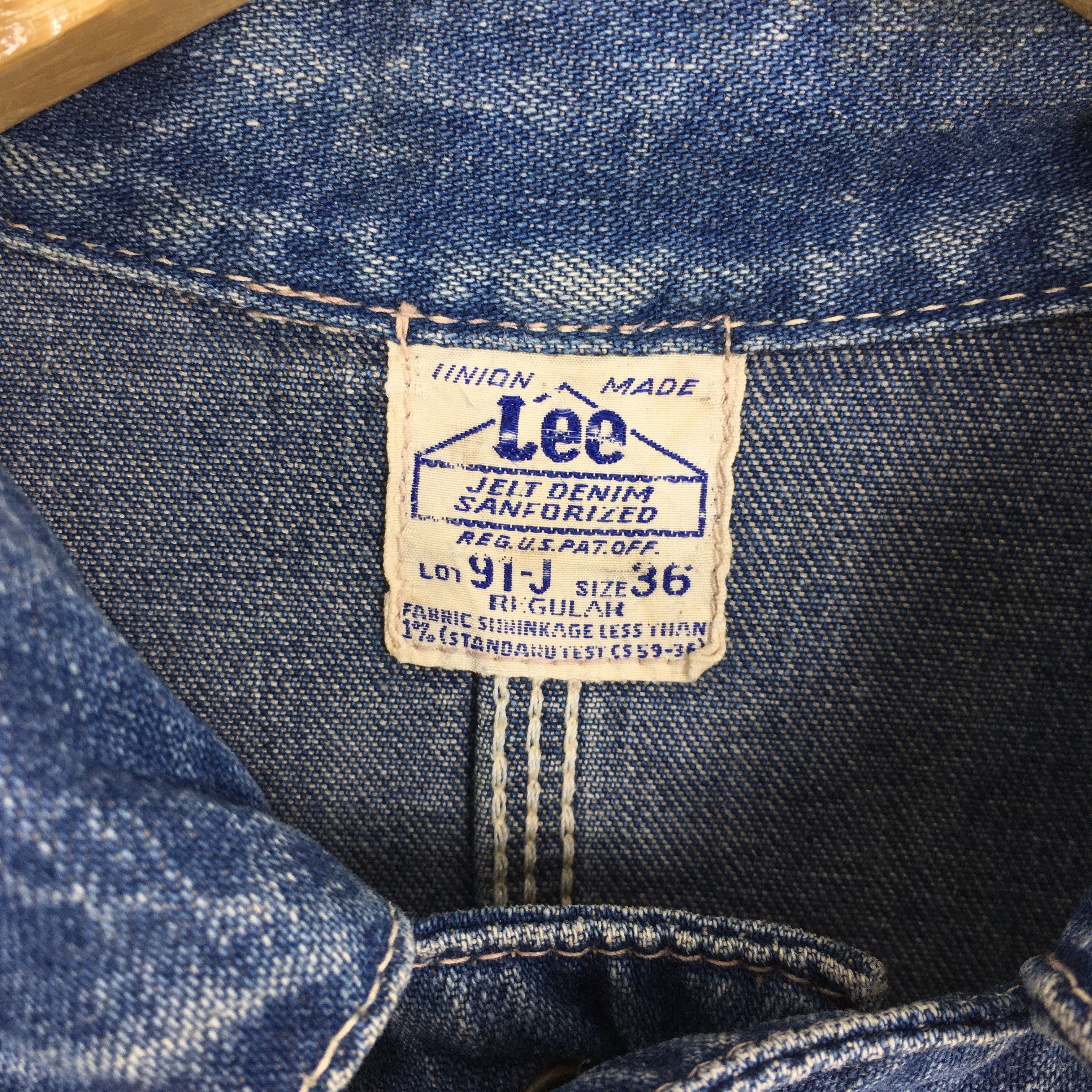 Lee Vintage 1990's Lee Sanforized Denim Worker Jacket M Size US M / EU 48-50 / 2 - 6 Thumbnail