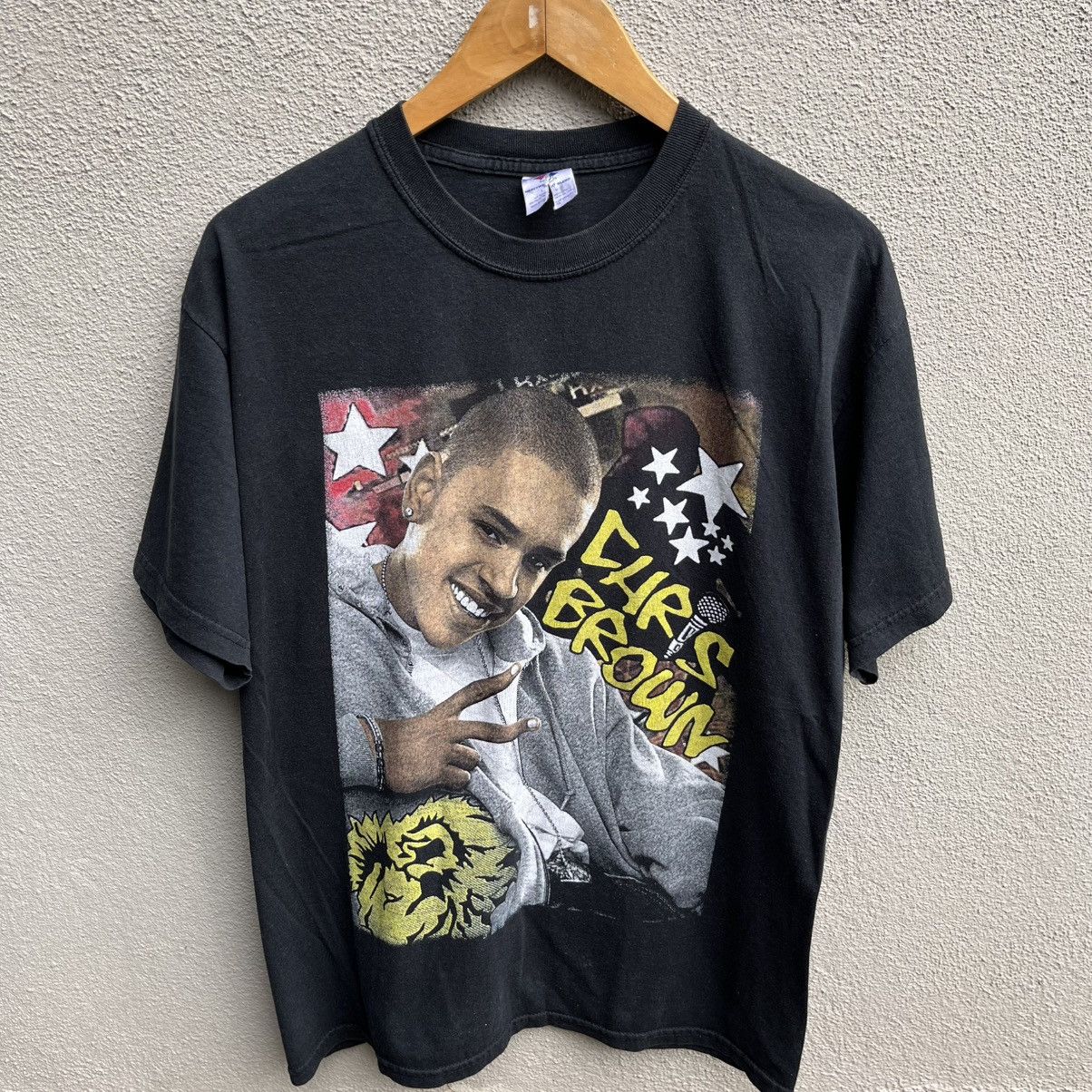 Rap Tees Vintage CHRIS BROWN rap tee hip hop Size US L / EU 52-54 / 3 - 2 Thumbnail