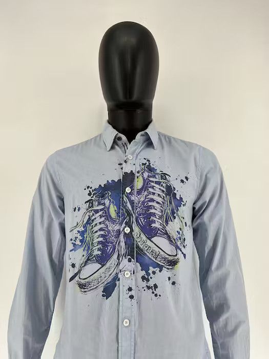 Designer Men’s Desigual shirts white long sleeve size S Size US S / EU 44-46 / 1 - 1 Thumbnail