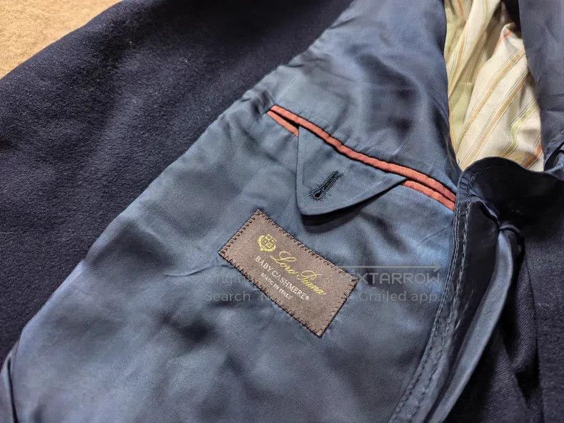 Loro Piana Loro Piana size 60 Lambswool Single Breasted Suit Jacket Size US XXS / EU 40 - 6 Thumbnail