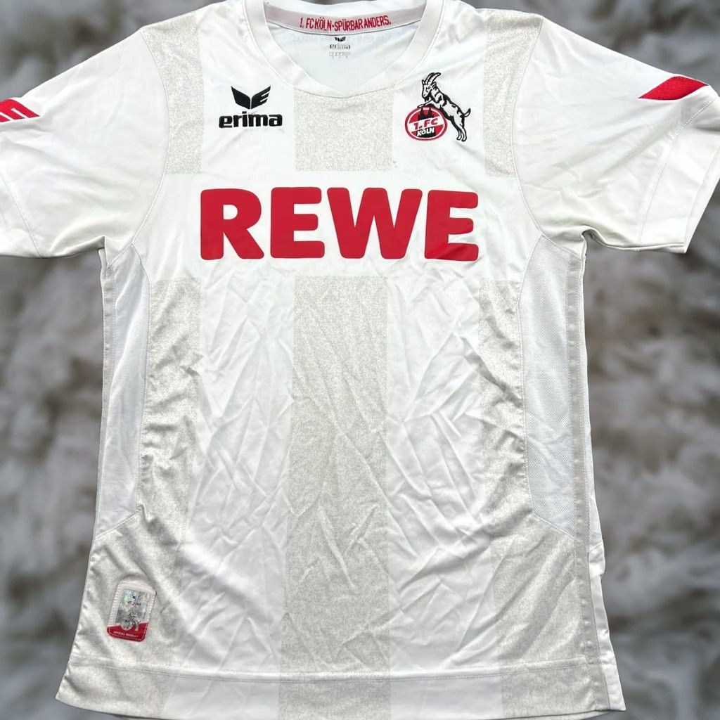 Erima ERIMA FC Kolm 2016 2017 Home Mens Football Jersey Shirt Camiseta Small XL White Short Sleeve Pullover Moisture Wicking Quick Dry Size US XL / EU 56 / 4 - 1 Thumbnail