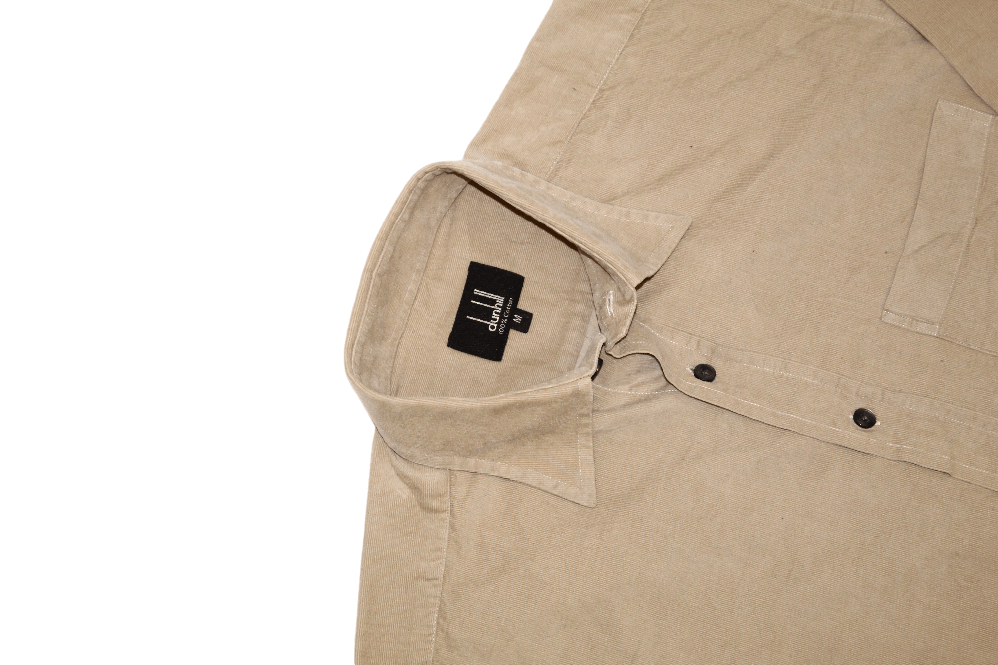 Alfred Dunhill Dunhill Custom Fit Camel Velvet Cotton Casual Shirt Size US M / EU 48-50 / 2 - 1 Thumbnail