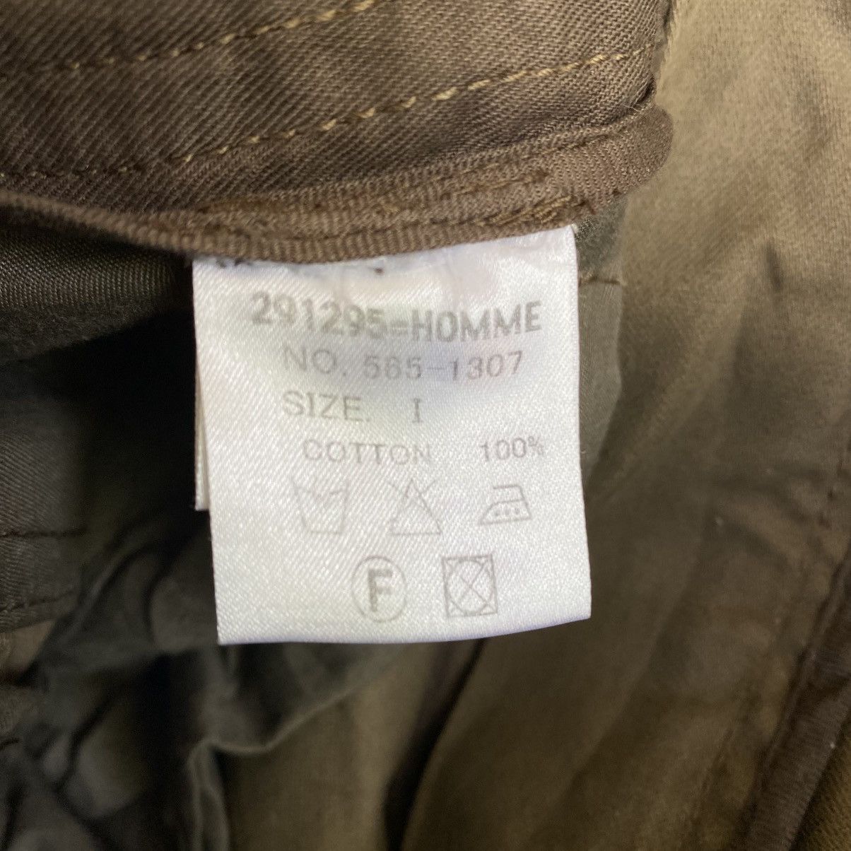 291295=Homme 2000s 291295=Homme Y2K Style Cargo Pants Embordired Pants Size US 27 - 15 Thumbnail